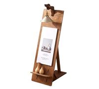 exproyzk Espositore per cartelloni, espositore portacartelloni con Luce per ristoranti o attività Commerciali(Marrone,119.5x39x60cm)
