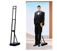 exproyzk Espositore per Insegne Regolabile in Altezza E Angolazione, Supporto con Base Zavorrabile Ad Acqua Potenziata, Piantana da Pavimento per pubblicità Interna Ed Esterna