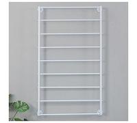 exproyzk Espositore per sciarpe in metallo, Espositore per sciarpe da parete, Organizzatore per cintura, scialle e hijab(Bianco,9-Tier/90x120cm)