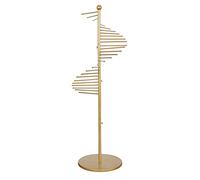 exproyzk Espositore per sciarpe, Porta sciarpe a spirale, Supporto per hijab per negozio di abbigliamento, commerciale, casa, Salvaspazio(Gold,170x42cm)