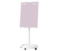 exproyzk Lavagna mobile Cavalletto da tavolo Cavalletto cancellabile a secco Lavagna magnetica portatile cancellabile a secco per ufficio, studio dal vivo(Rosa,60x90cm)