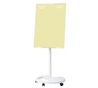 exproyzk Lavagna mobile Cavalletto da tavolo Cavalletto cancellabile a secco Lavagna magnetica portatile cancellabile a secco per ufficio, studio dal vivo(Giallo,70x100cm)