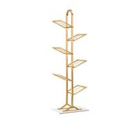 exproyzk Libreria ad albero Libreria con dorso in metallo Libreria salvaspazio, Scaffale portaoggetti indipendente, Libreria decorativa(Gold,40 * 25 * 130cm)