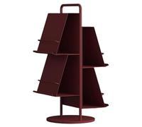 exproyzk Libreria da terra Portariviste Portariviste e portagiornali per la lettura domestica, per esporre informazioni, 3 colori(Red)