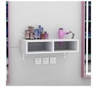 exproyzk Mobiletto da parete con porta asciugacapelli, organizer per strumenti e accessori per lo styling dei capelli(White#B,70x30x16cm)