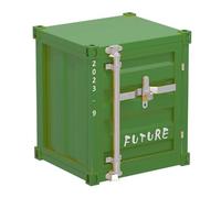 exproyzk Mobiletto portaoggetti in stile industriale retrò Tavolino in metallo Comodino per soggiorno, bar, caffetteria(Verde chiaro)