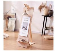 exproyzk Portacartello con Luce - Espositore per Menù - Espositore per Cartello di Benvenuto in Legno(Natural,119.5x39x60cm)