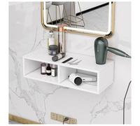 exproyzk Postazione da salone a parete, Armadietti portaoggetti per centri estetici o SPA, barbieri, casa e bagno(Bianco,60x30x16cm)