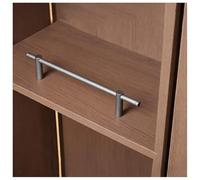 exproyzk Set Da 5 Barre Metalliche Moderne Anticaduta Per Scaffali - Barriera In Tubo Tondo Di Alluminio - Ringhiera Protettiva Decorativa - Per Librerie, Scarpere E Mobili(Grey,75cm/29.5in)