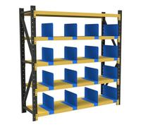 exproyzk Set da 5 Divisori per Ripiani Multiuso Blu - Organizzatori in Acciaio Laminato A Freddo, Divisori per Classificazione Documenti; Ideali per Camera da Guardaroba(40x25x10x5cm)