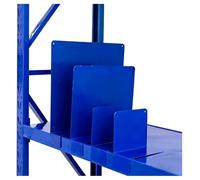 exproyzk Set da 5 Divisori per Scaffali in Metallo Robusto - Separatori in Acciaio Laminato A Freddo con Bordi Arrotondati - Organizzatori Multiformato per Casa, Ufficio(45x25x10x5cm)