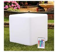 exproyzk Sgabello cubo Luminoso a LED Impermeabile Lampada d'atmosfera Che Cambia Colore, Seduta a cubo, Illuminazione Decorativa per casa, Camera da Letto, Patio, 10 Misure(80cm)
