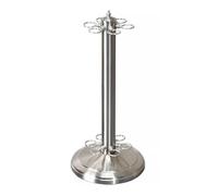 exproyzk Supporto in metallo per stecche da biliardo, può contenere 6 stecche da biliardo (3 colori)(Silver)