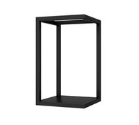 exproyzk Supporto per acquario, Supporto per acquario a 2 livelli, Supporto per piante in acciaio inox per ufficio, Carico 500kg(nero,40x40x80cm)