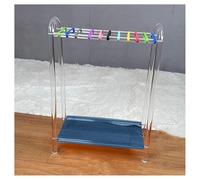 exproyzk Supporto per racchette da tennis, Plastica Supporto per racchette da badminton Resistente e facile da riporre(Blu)