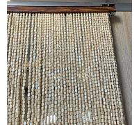 exproyzk Tenda con perline di bambù per porta Perline naturali fatte a mano per porta Divisorio da appendere in stile boho(Natural,40 Strands/60x180cm)