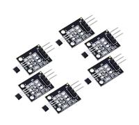 EXQIOUR 6PCS KY-003 A3144 Hall IC Dimensioni compatte per AVR 5V Potenza Fast Response Hall trasduttore