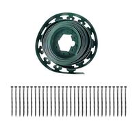 EXQIOUR Barriera per bordi paesaggistici, resistente, flessibile, per giardini e prati, resistente al sole, barriera fissa per paesaggi con punte di ancoraggio
