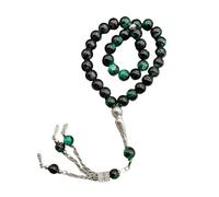 EXQIOUR Collana con 33 perline in ceramica, leggera, per preghiera, confortevole, rosario con perline in vetro, Misura unica, come descritto
