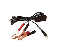 EXQIOUR DC5.5x2.1mm Connettore Maschio A Doppio Alligatori Clip Cavo di Alimentazione Con Pulsante On Off Cavo di Ricarica Telecamera di Sicurezza Luce Clip Apertura