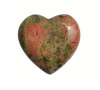 EXQIOUR Delicato ciondolo a forma di cuore per collana e gioielli con struttura in pietra, adatto per la progettazione di gioielli e accessori di cristallo, Misura unica, come descritto, come