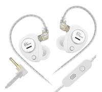 EXQIOUR Fidelities - Cuffie in-ear con doppio driver dinamico e auricolari ergonomici da gioco, ad alta fedeltà, con doppio driver dinamico e auricolari ergonomici da gioco