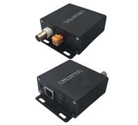 EXQIOUR Internet Camera Coassiale Extender Ethernet a Coax Video Cable Converter Supporta 500M Trasmissione per Sistemi di Sicurezza CCTV Indicazione Aumentatore