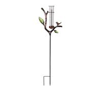 EXQIOUR Pratico misuratore di precipitazioni da giardino con cilindro graduato da 17,8 cm e base in metallo resistente, lunghezza 87 cm, facile da leggere, misurazione della pioggia