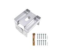 EXQIOUR Robusto supporto per pali da 10,2 cm con base stabilizzante in cemento per il fissaggio di modelli da giardino e sistemi di binari da esterno Piede in cemento per pali