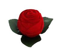 EXQIOUR Scatola di fiori rossi orecchini scatola di fiori esposizione d'imballaggio dei monili per il caso per il matrimonio di fidanzamento scatole di deco di San Valentino per il regalo