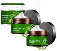 EXQST Crema per Le Orecchie alle Foglie di olivo, integratore per l'acufene, allevia efficacemente Il Mal d'orecchi e migliora l'udito, Crema per Le Orecchie per Massaggi Sanitari, nutre Le Orecchie