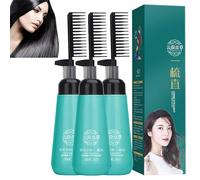 EXQST Fragranza per Capelli Smooth Essence Crema stirante per Capelli proteica Balsamo per Capelli Senza risciacquo Crema stirante per Capelli di 3 Secondi con Pettine per Capelli secchi e Crespi