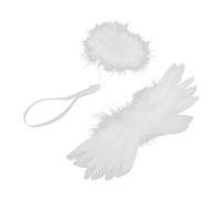 EXQUIMEUBLE 1 Set mini costume da piccole d'angelo d'angelo per l'artigianato per scarpe ferro da stiro bianca