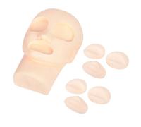 EXQUIMEUBLE 1 Set Ricamo Silicone con Mold per Labbra e Occhi Manichino per Estetisti e Make Up Artist per Insegnamento e Esercitazione