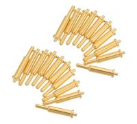 EXQUIMEUBLE 100 Pezzi Connettore Elettrico a Molla per Pcb in Rame Oro con Resistenza alle Vibrazioni e Trasmissione Segnale Migliorata, per Processi di Prototipazione e Applicazioni ad Alta