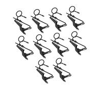 EXQUIMEUBLE 10pezzi Clip Per Microfono in Ferro Clip Per Microfono Lavalier Accessori Per Da Bavero Supporti Per Portatile Per Spettacoli Discorsi Conferenze Online