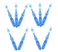EXQUIMEUBLE 10pezzi Spazzolini Da Denti Manico Corto Per Prigioni Spazzole Piccole Per Pulizia Design Ergonomico Con Manico Morbido e Compatto Per Strutture Speciali e Trasporti