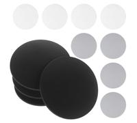 EXQUIMEUBLE 12 Pezzi Paracolpi in Silicone Rotondi per Maniglia Porta, Protezione Anti-collisione Silenziosa Forte Flessibilità, per Maniglie Porte Casa e Bagno