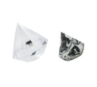 EXQUIMEUBLE 1set Spugnetta Per Trucco Forma Di Diamante Polvere Supplente Perfetta Per Fondotinta e Blush Materiale Morbido e Comfortevole Per Cosmetici Femminili