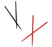 EXQUIMEUBLE 2paia Bacchette Per Batteria Antiscivolo Rosso Strumenti Musicali Per Percussioni Per Pratiche Quotidiane e Concerti Design Ergonomico Per La Fatica Delle Mani