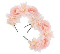 EXQUIMEUBLE 2pezzi Fascia Fiori Artificiali Per Donne Cerchietto Elegante Con Fiori Decorativi Per Acconciature Adatto Tutti Gli Eventi e Occasioni Speciali