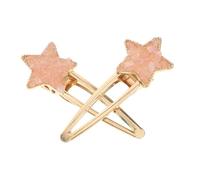 EXQUIMEUBLE 2pezzi Fermaglio Per Di Stella Di Cristallo Fermagli Di Stella in Metallo Accessori Per Scatto Per Donne e Ragazza Stile Compleanno Colore Variabile