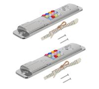 EXQUIMEUBLE 2sets Mezuzah Ebraica Decorativa Metallo con Pergamena Autentica per Porta Arredamento Religioso e per Inaugurazione Casa