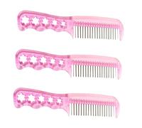 EXQUIMEUBLE 3 Pezzi Spazzola Antistatica Per Parrucche Pettine in Metallo Per Extension Capelli e Acconciature