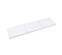 EXQUIMEUBLE 3pezzi Mensole Da Parete Galleggianti Per Libri e Decorazioni Scaffali Montati Muro Per Casa e Ufficio Bianco