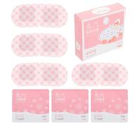 EXQUIMEUBLE 5 Pezzi Maschera per Occhi a Vapore Rosa Non Tessuto Cotone, Maschera Termica Rilassante per Uso Quotidiano e Sollievo Dalla Stanchezza
