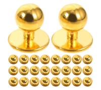 EXQUIMEUBLE 50 Pezzi Bottoni per Giacche da Cuoco in Plastica Resistenti allo Sbiadimento Bottoni di Ricambio per Uniformi da Chef in Ristorante e Hotel Set Fai da Te per Abbigliamento