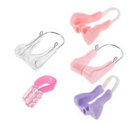 EXQUIMEUBLE 5pezzi Clip Naso Silicone Dispositivo Invisibile Per e Nasale Comfort e Facilità Respirazione Per e