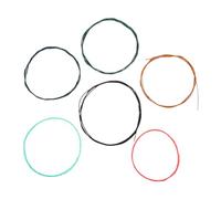 EXQUIMEUBLE 6 Pezzi Corde per Chitarra Colorate Accessori Essenziali per Chitarra Acustica Facili da Installare e Visivamente Attraenti per Pratica
