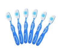 EXQUIMEUBLE 6pezzi Spazzolino Mini Portatile Per Pulizia Denti e Gengive Con Manico Flessibile Adatto Per Strutture Speciali Come Prigioni e Centri Di Recupero Leggero e Delicato